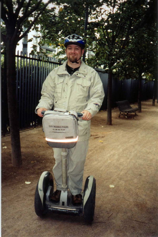 Happy Sam Adventure Guy on Segway