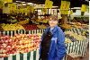 Fawn at fruit and veg market on Rue Cler
