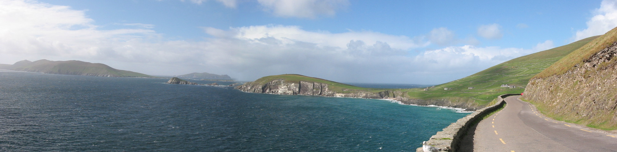 Dingle view of Blaskets (wide)